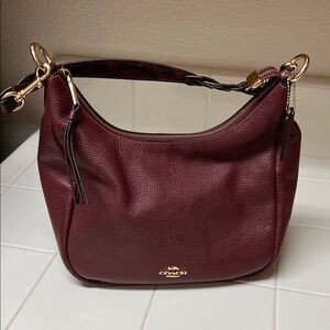 Coach Burgundy Hobo Bag